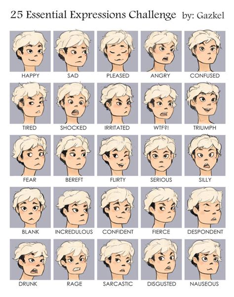 25 Essential Expressions Challenge By N2vix On Deviantart