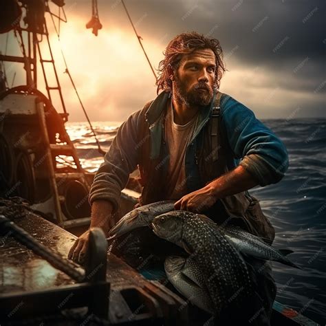 Premium AI Image | fisherman portrait