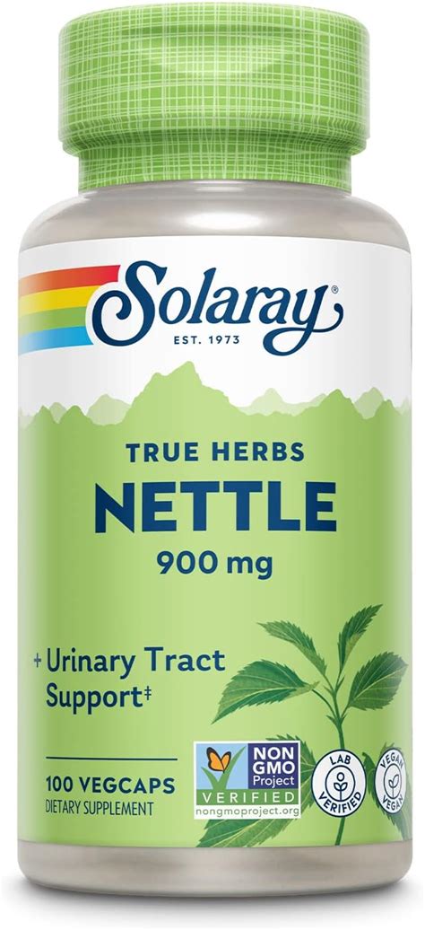 Amazon Solaray Nettle Leaf Mg Vegan Supplement For Urinary