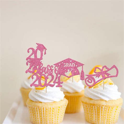 Rsstarxi Pack Class Of Graduation Cupcake Toppers