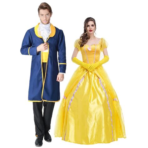 Vestido De Princesa Amarillo De La Bella Y La Bestia Para Halloween