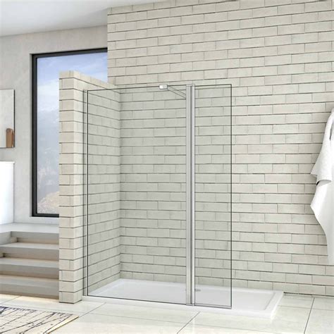 Walk In Wet Room Shower Screen Panel 8mm Easyclean Glass Shower Cubicle