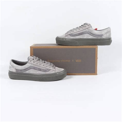 Jual Old Skool Style 36 X Reigning Champ Grey Shopee Indonesia