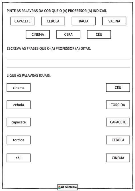 Atividades Ce E Ci Ano S Escola