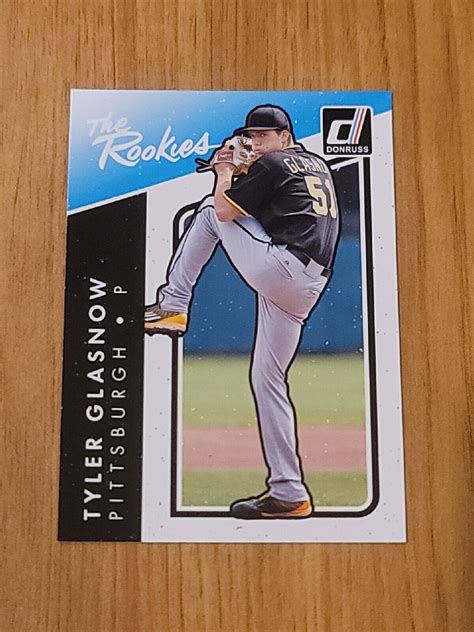 Panini Donruss The Rookies Cyan Back Tyler Glasnow Nm Mt