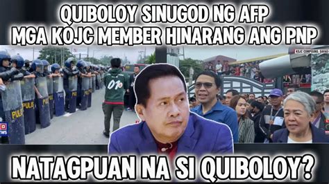 SINUGOD SA COMPOUND SI QUIBOLOY ANG PNP SAF BATTALION HINARANG KOJC