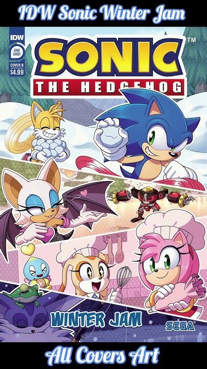 Idw Sonic Winter Jam All Covers Art Sega Sonic Sonicthehedgehog