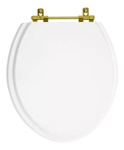 Asiento Para Inodoro Pontto Lavabo Oval Diamantina De Mdf Lacado Con