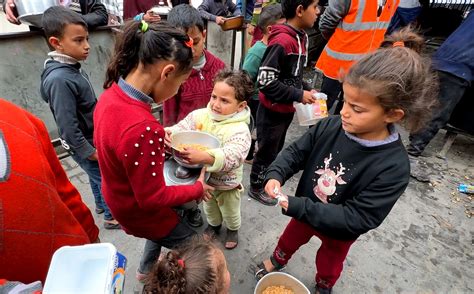 Inhumane Conditions In Gaza As Residents Rely On Soup Kitchens For Food Have Little Or No