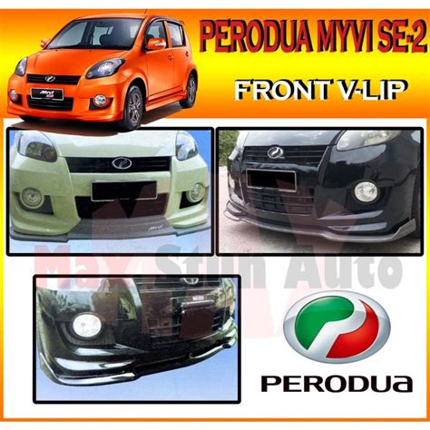 Perodua Myvi Se Front V Lip Se Se Material Pu Front Lip For