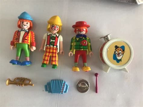 Playmobil Lot Clown Cirque Accessoires Vintage Eur