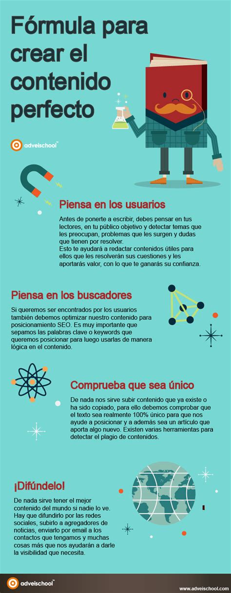 Fórmula Para Crear El Contenido Perfecto Infografia Infographic