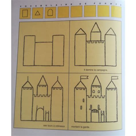 J apprends à dessiner chevaliers et châteaux forts Teteenlire