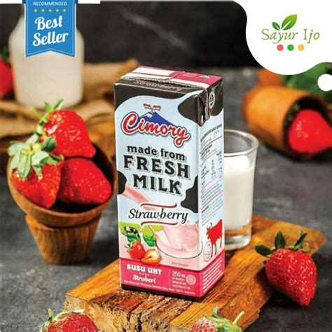 Jual Cimory Susu Uht Strawberry Ml Fresh Milk Susu Sapi Segar Rasa