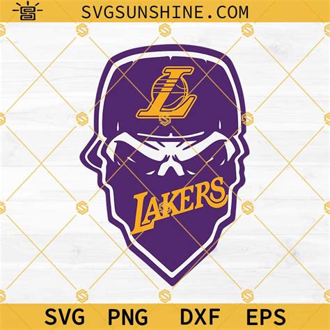 LA LAKERS SKULL SVG Lakers SVG Lakers Skull SVG La Lakers SVG Los