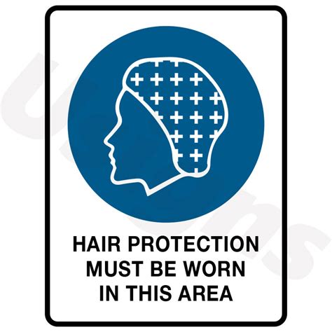 Hair Protection Must Be Worn In This Area Signs Signage Printing