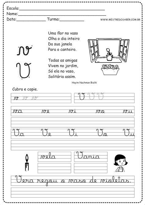 Caderno De Caligrafia Para Imprimir Mestre Do Saber Education Abc