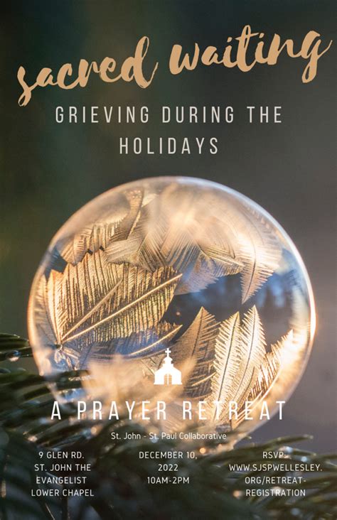 Prayer Retreat Sacred Waiting Grieving During The Holidays St