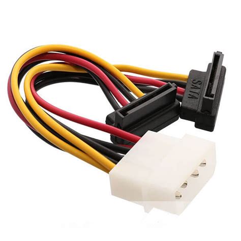 Factory Source Slimline Sata To Sata Adapter With Power Molex 6 Inch