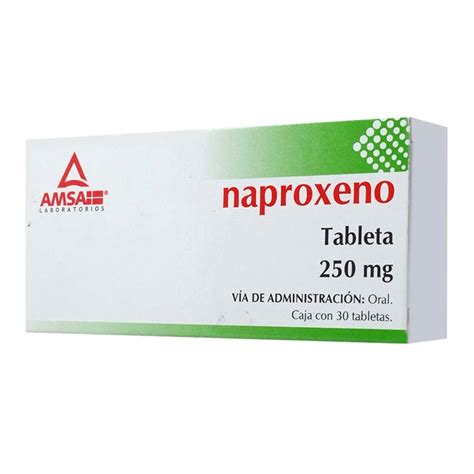 Naproxeno 250 Mg Caja Con 30 Tabletas Vitialife