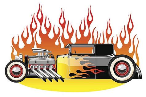 Hot Rod Car Illustrations Royalty Free Vector Graphics Clip Art IStock Hot Rods Retro