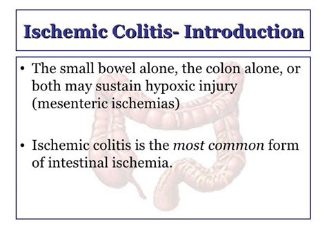 Ischemic Colitis