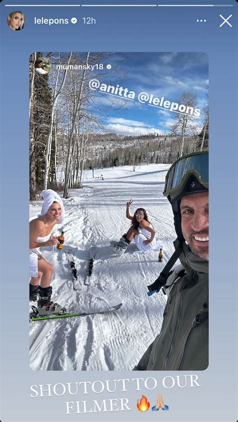 Mauricio Umansky Films Anitta Lele Pons Stripping On Ski Slope