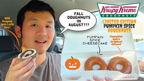 Krispy Kreme Limited Edition Pumpkin Spice Doughnut Vlog Review Youtube