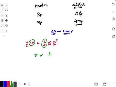 Solved If A Proton And An Alpha Particle Composed Of Two Protons And