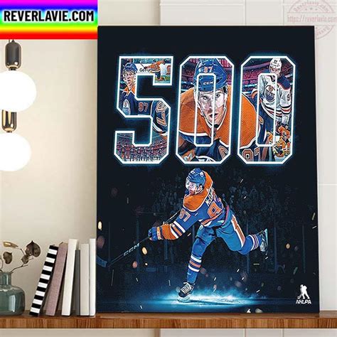 Connor McDavid 500 Career NHL Assists For Captain Edmonton Oilers Home