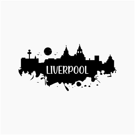 Liverpool Skyline Silhouette. Svg Png Eps Dxf Cut Files. - Etsy UK