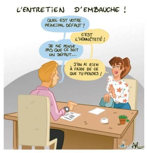 Humour L Entretien D Embauche Dessin Humoristique