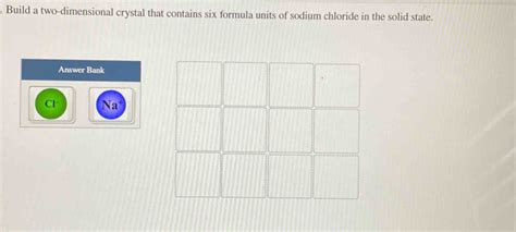 Build A Two Dimensional Crystal That Contains Six Formula Units Of