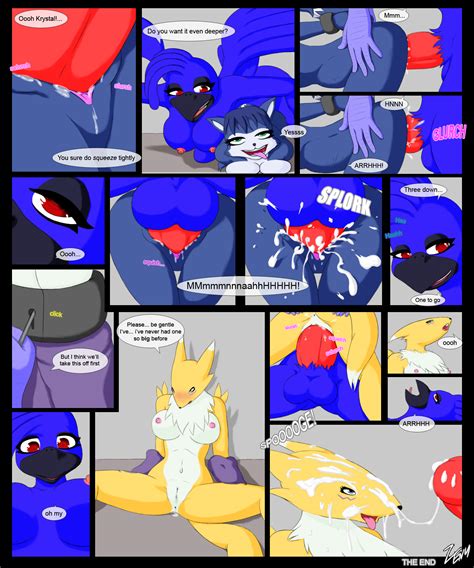 Rule 34 Anthro Aza Blue Fur Color Crossover Digimon Female Fox Fur Furry Furry Tail Futanari