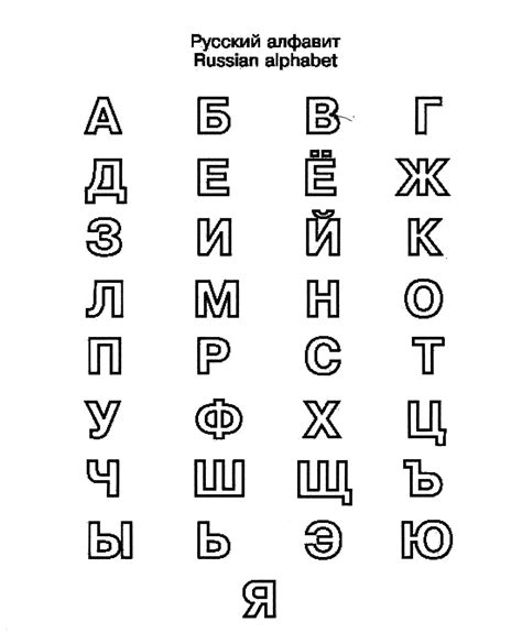 Russian Alphabet Printable Image From Omniglot Com Images