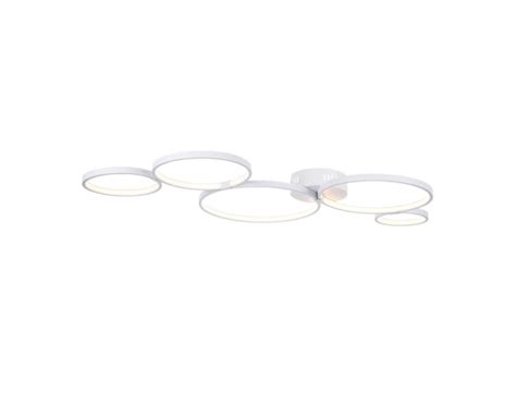 Plafonnier Led Blanc En Forme De Cercles Led Ip Ip20 Flux Lumineux Lm