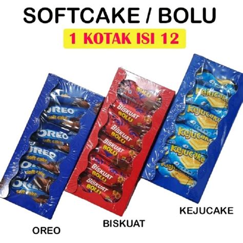 Jual Oreo Soft Cake Biskuat Bolu Chocolate Kraft Bolu Keju Cake Isi