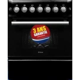 Cuisinière avec tourne broche Orient 4 feux NoirOC 60 60TN