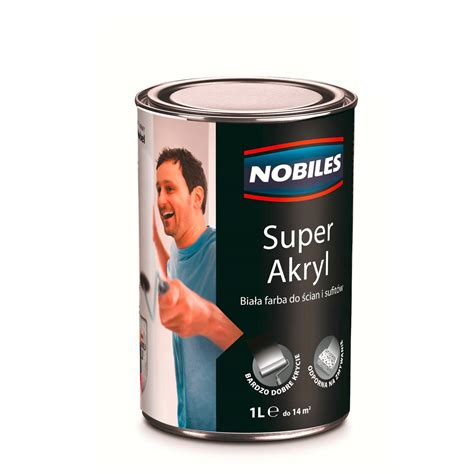 Nobiles Super Akryl Farba Akrylowa Bia A L Cena Opinie