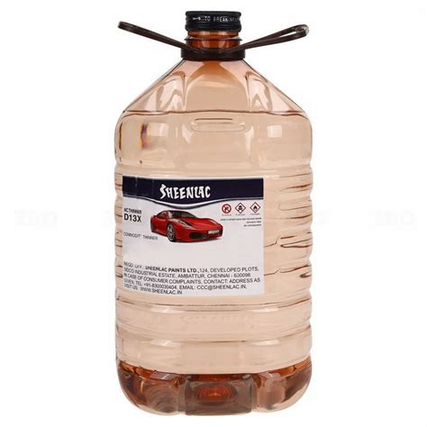 Toluene 3Litre Sheenlac D13X NC Thinner For Cellulose Based Paints