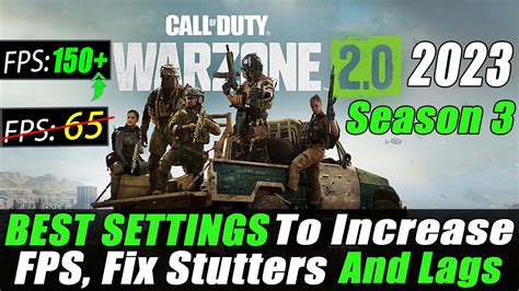 Cod Warzone Best Settings To Fix Lags Stable Fps Stutter Fix Low