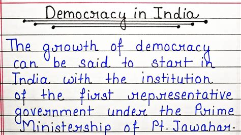 Essay On Democracy In India English Essay On Democracy In India