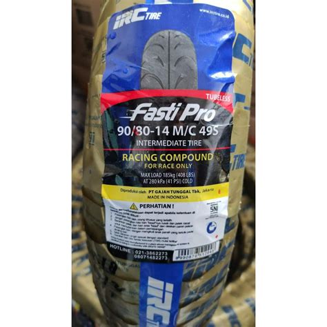 Jual Irc Fasti Pro Soft Compound Ban Luar Matic Balap Shopee