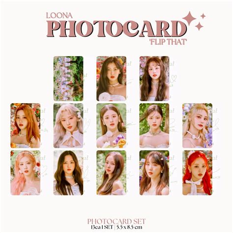 Jual Photocard Loona Flip That Sisi Isi Pcs Laminasi Sisi