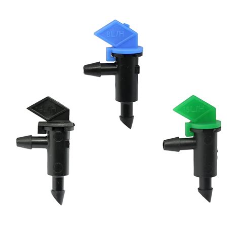 Flag Dripper 4l 8l 16l Green Drip Head Irrigation Emitter Water Saving