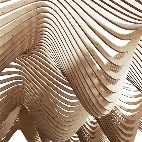 Parametric Wood Hall Ceiling 3d Model Cgtrader