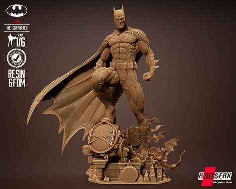 D File B Dserk Batman Sculpture Ready For Printing D Printer Model