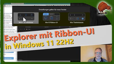 Ribbons In Windows 11 Explorer Mit 22h2 Youtube