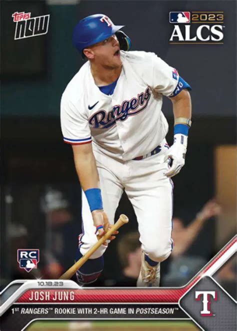 Mlb Texas Rangers 2023 Now Baseball Single Card Josh Jung Exclusive