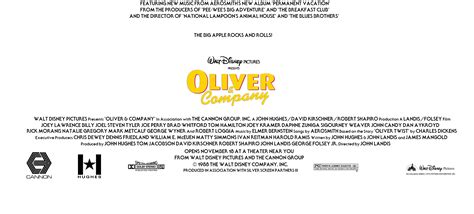 Oliver And Company My Version Credits By Samlikesanart On Deviantart